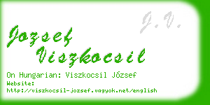 jozsef viszkocsil business card